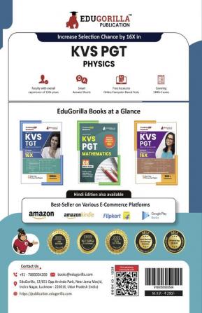 KVS PGT Physics Exam Prep Book 2023 (Subject Specific) : Post Graduate Teacher (English Edition) - 8 Mock Tests (Solved) with Free Access to Online Tests