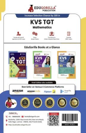 KVS TGT Mathematics Exam Prep Book 2023 (Subject Specific) : Trained Graduate Teacher (English Edition) - 5 Mock Tests (Solved) with Free Access to Online Tests