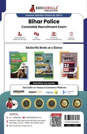 Bihar Police Constable Recruitment Exam 2023 - 12 Mock Tests and 3 Previous Year Papers (1500 Solved Objective Questions) with Free Access to Online Tests