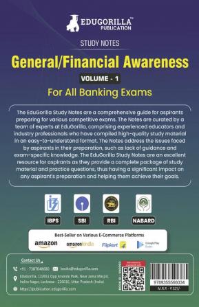 General/Financial Awareness (Vol 1) Topicwise Notes for All Banking Related Exams | A Complete Preparation Book for All Your Banking Exams with Solved MCQs | IBPS Clerk IBPS PO SBI PO SBI Clerk RBI and Other Banking Exams