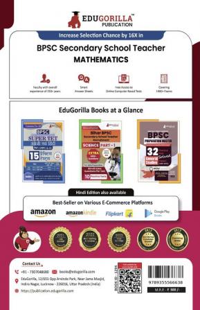 Bihar Super TET Secondary - Mathematics (Part 1) Book 2023 (English Edition) - 5 Practise Tests with Free Access to Online Tests