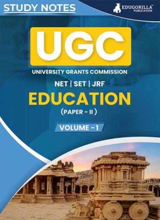 UGC NET Paper II Education (Vol 1) Topic-wise Notes (English Edition) | A Complete Preparation Study Notes with Solved MCQs