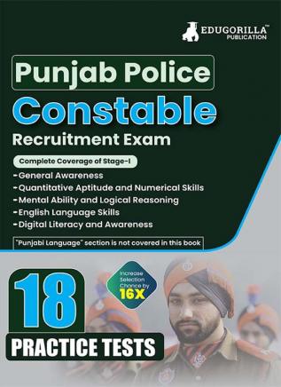 Punjab Police Constable Exam 2023 (Male & Female) - 10 Full Length Practice Mock Tests with Free Access to Online Tests