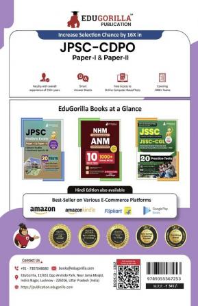 Jharkhand Child Development Project Officer (CDPO) Paper I and II Book 2023 (English Edition) - 20 Full Length Mock Tests (Paper I and Paper II) with Free Access to Online Tests