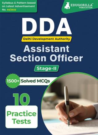 DDA (Delhi Development Authority) Assistant Section Officer Stage II (English Edition) Book 2023 - 10 Full Length Practice Mock Tests with Free Access to Online Tests