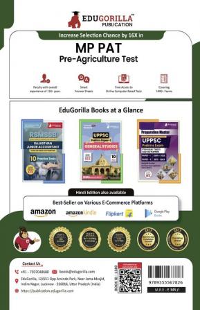 MP PAT: Pre Agriculture Test PCB Book (English Edition) 2023 | Physics Chemistry and Biology | 10 Full Practice Tests with Free Access To Online Tests