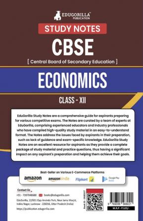 CBSE (Central Board of Secondary Education) Class XII Commerce - Economics Topic-wise Notes | A Complete Preparation Study Notes with Solved MCQs