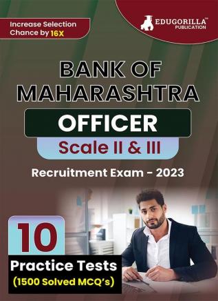 Bank of Maharashtra Officer Scale - II & III Recruitment Exam Book 2023 (English Edition) - 10 Practice Tests (1500 Solved MCQ) with Free Access To Online Tests