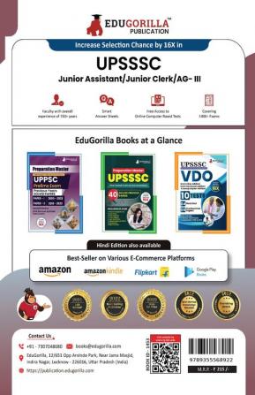 UPSSSC Junior Assistant Junior Clerk and Assistant Grade III Exam 2023 (English Edition) - 15 Practice Tests (1500 Solved Questions) with Free Access to Online Tests