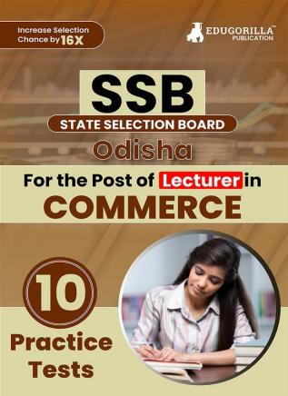 SSB Odisha Lecturer Commerce Exam Book 2023 (English Edition) | State Selection Board | 10 Practice Tests (1000 Solved MCQs) with Free Access To Online Tests