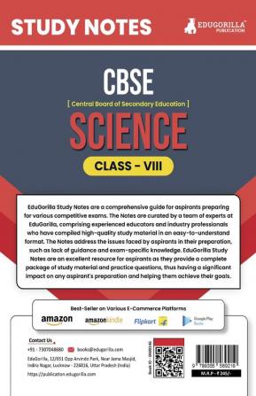 CBSE (Central Board of Secondary Education) Class VIII - Science Topic-wise Notes | A Complete Preparation Study Notes with Solved MCQs