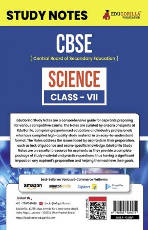 CBSE (Central Board of Secondary Education) Class VII - Science Topic-wise Notes | A Complete Preparation Study Notes with Solved MCQs