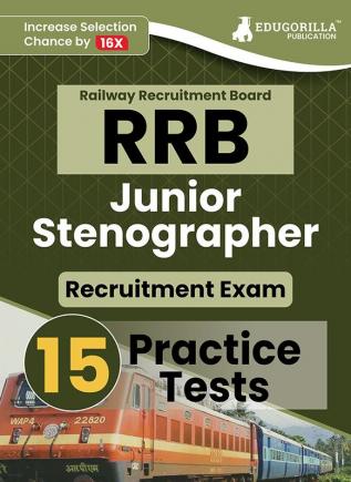 RRB Junior Stenographer Recruitment Exam Book 2023 (English Edition) | Railway Recruitment Board | 15 Practice Tests (2200+ Solved MCQs) with Free Access To Online Tests