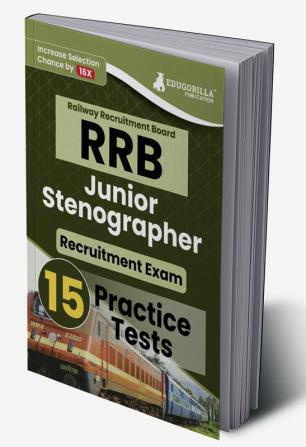 RRB Junior Stenographer Recruitment Exam Book 2023 (English Edition) | Railway Recruitment Board | 15 Practice Tests (2200+ Solved MCQs) with Free Access To Online Tests