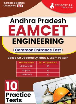 AP EAMCET Engineering Exam Book 2023 (English Edition) | Andhra Pradesh Engineering Agricultural and Medical Common Entrance Test | 10 Practice Tests (1600 Solved MCQs) with Free Access To Online Tests