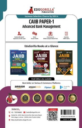 CAIIB Paper 1 : Advanced Bank Management Exam Book 2023 | Certified Associate of Indian Institute of Bankers (CAIIB) | 15 Practice Tests (1500 Solved MCQs) with Free Access To Online Tests