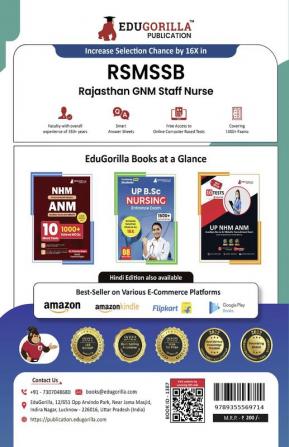 RSMSSB GNM - Staff Nurse (English Edition) Exam Book | Rajasthan Staff Selection Board | 10 Full Practice Tests with Free Access To Online Tests