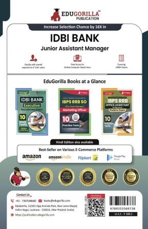 IDBI Bank Junior Assistant Manager Recruitment Exam Book 2023 (English Edition) - 10 Practice Tests (2000 Solved MCQs) with Free Access to Online Tests