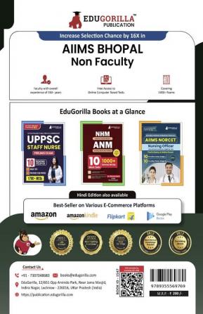 AIIMS Bhopal Non Faculty Various Posts Exam Book 2023 (English Edition) | 15 Practice Tests (1500+ Solved MCQs) with Free Access To Online Tests