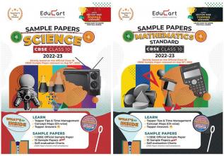 Educart CBSE Class 10 Sample Papers 2022-23 Bundle - Science and Mathematics Standard (2 books) 2023 Edubook