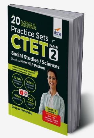 20 MEGA Practice Sets for CTET Paper 2 Social Studies/ Sciences Based on New NEP Pattern