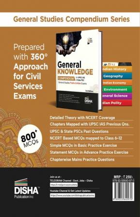 General Knowledge Compendium for IAS Prelims General Studies Paper 1 & State PSC Exams 3rd Edition | Civil Services - Theory Previous Year & Practice Objective & Subjective Question Bank