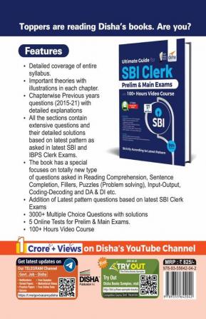 Ultimate Guide for SBI Clerk Prelim & Main Exams with 100+ Hours Video Course (9th Edition)