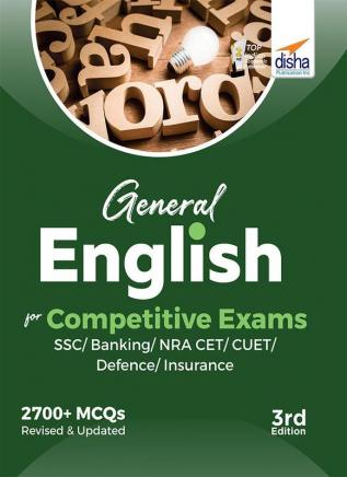 General English for Competitive Exams - SSC/ Banking/ NRA CET/ CUET/ Defence/ Insurance - 3rd Edition