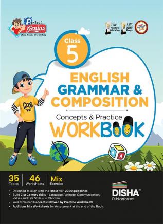 Perfect Genius Class 5 English Grammar & Composition Concepts & Practice Workbook | Follows NEP 2020 Guidelines