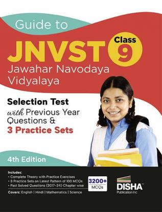 Guide to JNVST Class 9 Jawahar Navodaya Vidyalaya Selection Test with Previous Year Questions & 3 Practice Sets 4th Edition