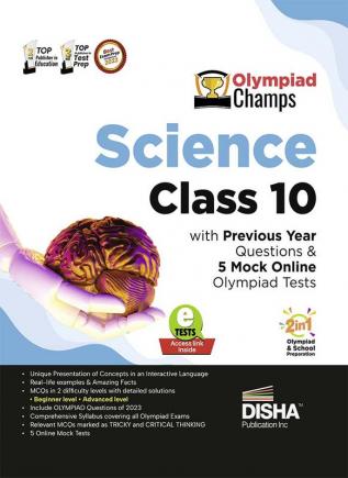 Olympiad Champs Science Class 10 with Previous Year Questions & 5 Mock Online Olympiad Tests 2nd Edition