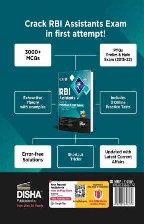 RBI Assistants Guide for Preliminary & Main Exams with Previous Year Questions & 3 Online Tests 6th Edition