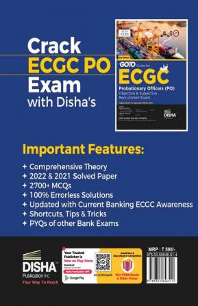 GoTo Guide for ECGC Probationary Officers (PO) Objective & Descriptive Recruitment Exams 2nd Edition | Also useful for Specialist Officer | Previous Year Solved Papers