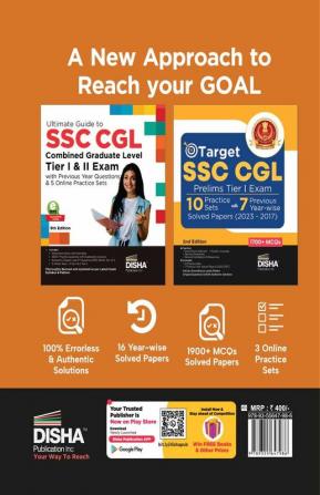 16 Year-wise SSC CGL Tier I Previous Year Solved Papers (2010 - 2023) with 3 Online Practice Sets 5th Edition | Combined Graduate Level | PYQs Question Bank