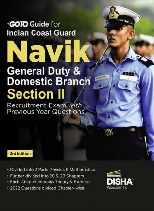 GoTo Guide for Indian Coast Guard Navik General Duty Section II Recruitment Exam with Previous Year Questions 3rd Edition | Physics & Mathematics