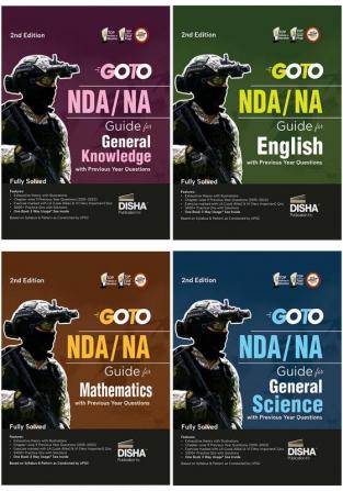 GOTO NDA/ NA Study Package for Mathematics English General Knowledge & Science with Previous Year Questions 2nd Edition