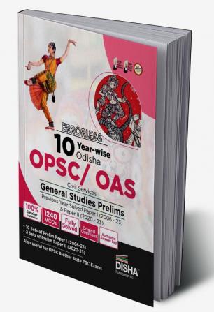 Errorless 10 Year-wise Odisha OPSC/ OAS Civil Services General Studies Prelims Previous Year Solved Paper 1 (2006 - 23) & Paper 2 (2020 - 23) 2nd Edition | PYQs Question Bank