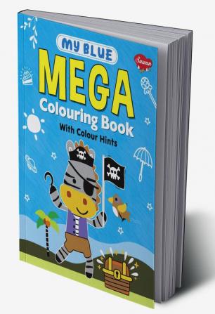 My Blue Mega Colouring book