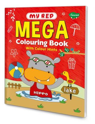 My Red Mega Colouring book