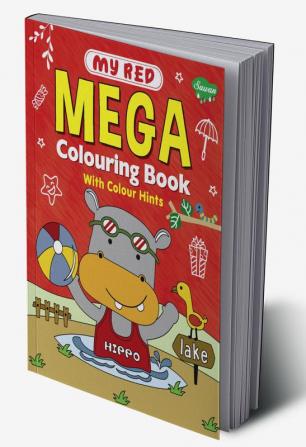 My Red Mega Colouring book