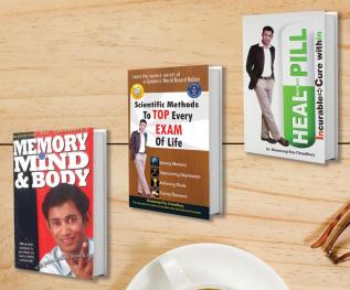 Memory Mind & Body + Scientific Method To Top Every Exam + Heal without Pill (Set of 3 Books)