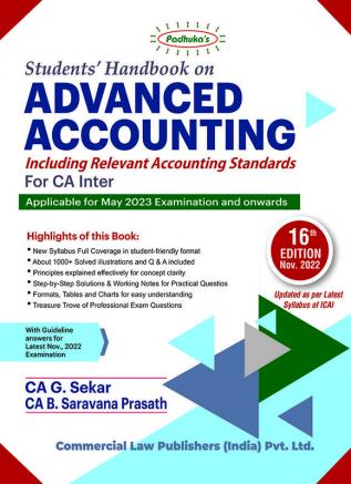 Students’ Handbook On Advanced Accounting