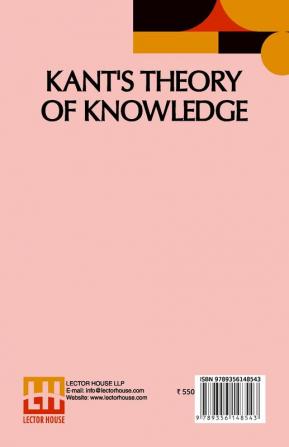 Kant's Theory Of Knowledge