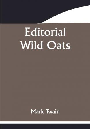 Editorial Wild Oats