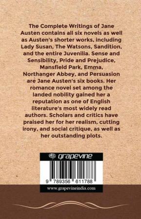 The Complete Works of Jane Austen: (In One Volume) Sense and Sensibility Pride and Prejudice Mansfield Park Emma Northanger Abbey Persuasion Lady ... Sandition and the Complete Juvenilia