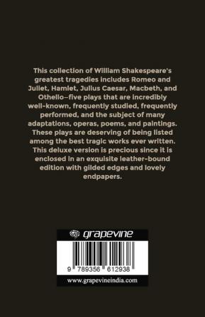 Greatest Tragedies of Shakespeare (Deluxe Hardbound Edition)