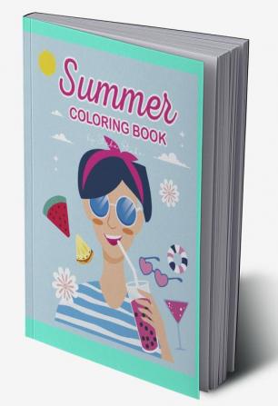 Summer Coloring Book for Kids Ages 6-12