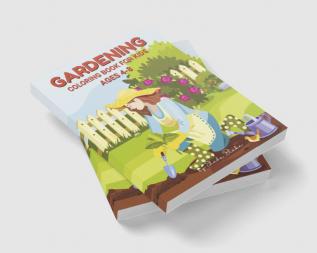 Gardening Coloring Book for Kids Ages 4-8