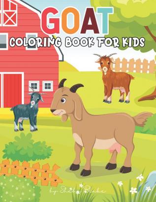 Goat Coloring Book for Kids Ages 4-8