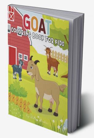 Goat Coloring Book for Kids Ages 4-8